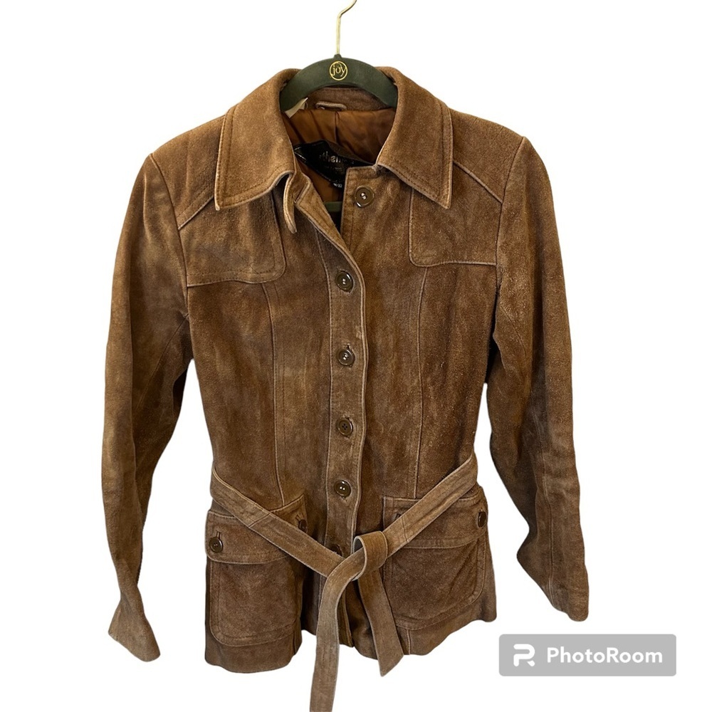 Vintage Brown Suede Jacket